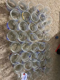 Glass yogurt cups