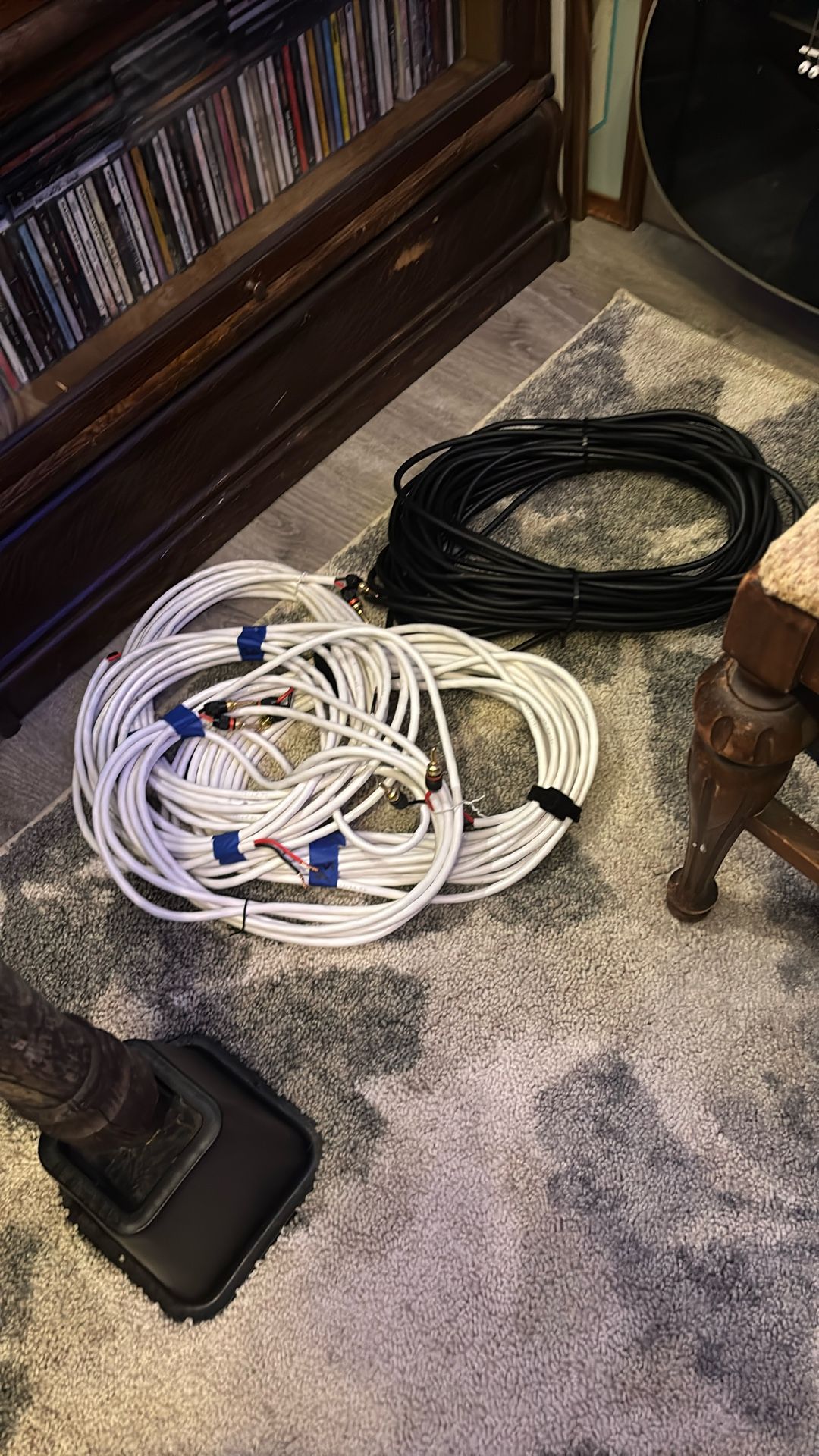 Assorted Speaker And Subwoofer Wires/cables
