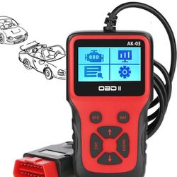 OBD2 Scanner,OBD II Car Code Reader Automotive Check Engine Light Error Analyzer Auto CAN Vehicle Diagnostic Scan Tool, Red