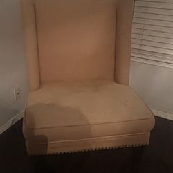 Pair Of Winged Chairs 