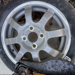 Ford Fiesta Spare, Tire And Jack. 