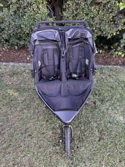 BOB Revolution Flex Duallie Double Jogging Stroller - Graphite Black