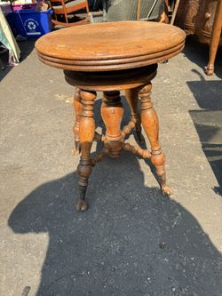 Antique Piano Stool