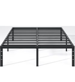 NEW JETO Metal Bed Frame,Queen Size Bed Frame with Storage Space,16 Inch
Heavy Duty Sturdy Mattress Foundation,Easy Assembly,No Box Spring Needed, Bla
