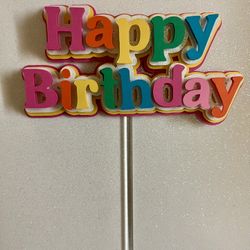 Happy Birthday Cake Topper