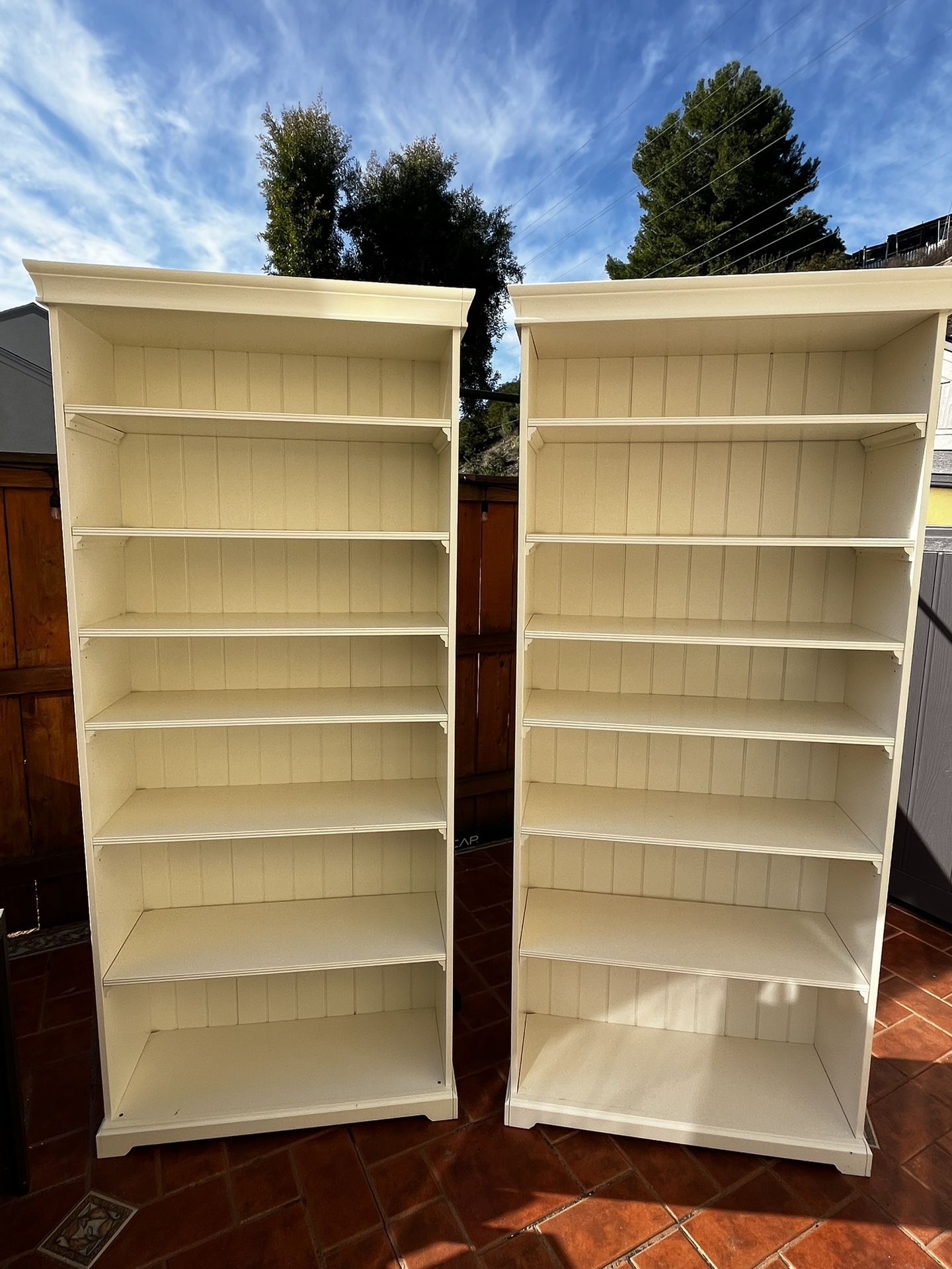 Two Identical Bookshelves 
