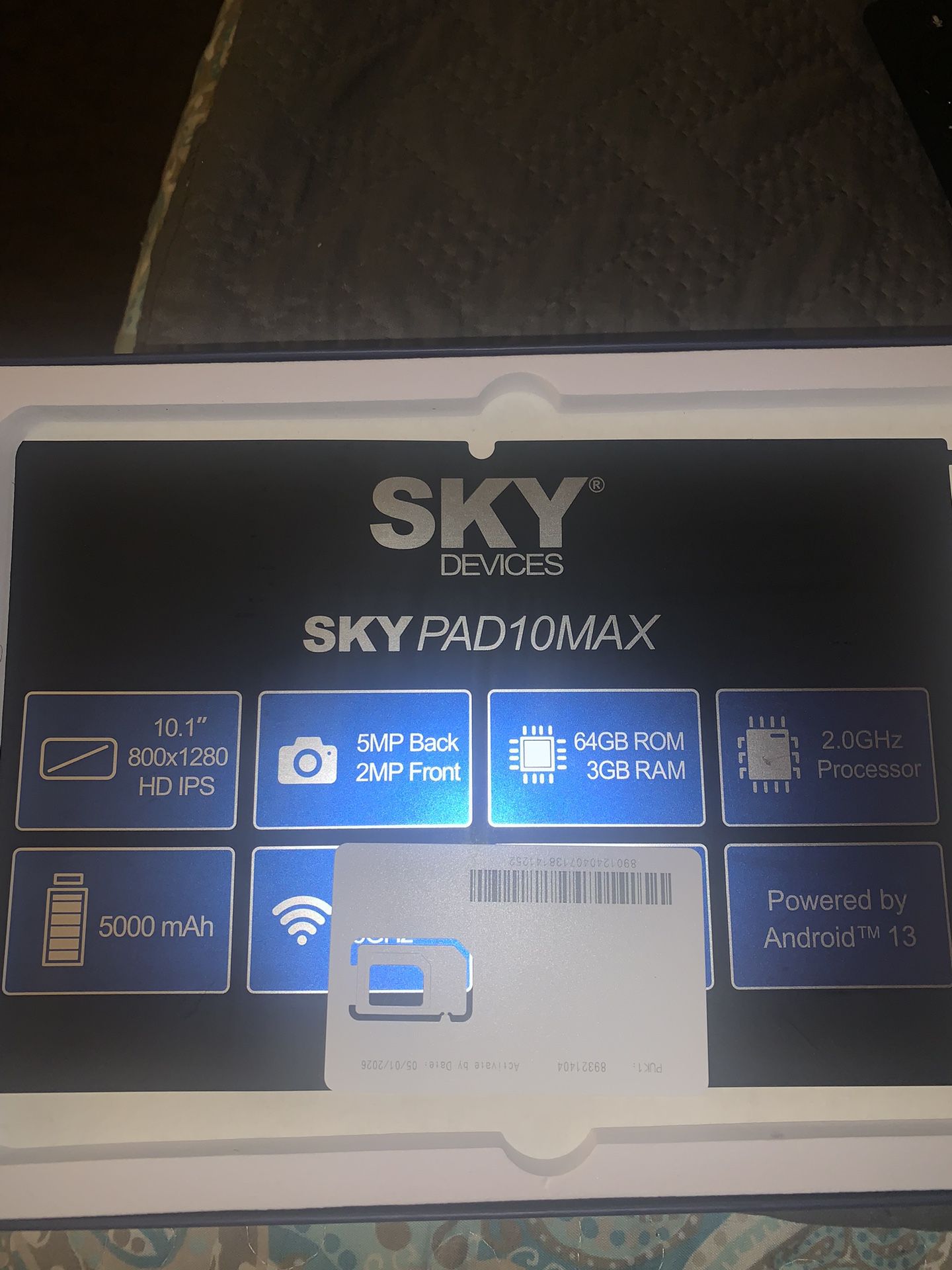 SKYPAD10MAX BRAND NEW CAN NOT BEAT THIS DEAL BRAND NEW IN THE BOX COME WITH A SIM CARD FREE PHONE SERVICE FOR 5+YEARS TAKING OFFERS