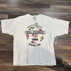 1998 USA Soccer European Tour T Shirt