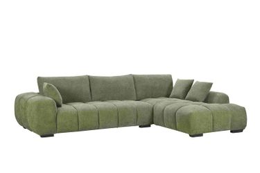2 Piece Modern Sectional with Right Arm Facing Chaise