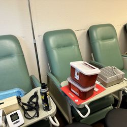 IV Chairs With Tray Tables “Medical Chairs”
