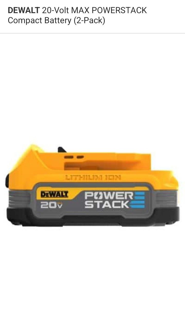 Dewalt Powerstack Battery  And Charger 