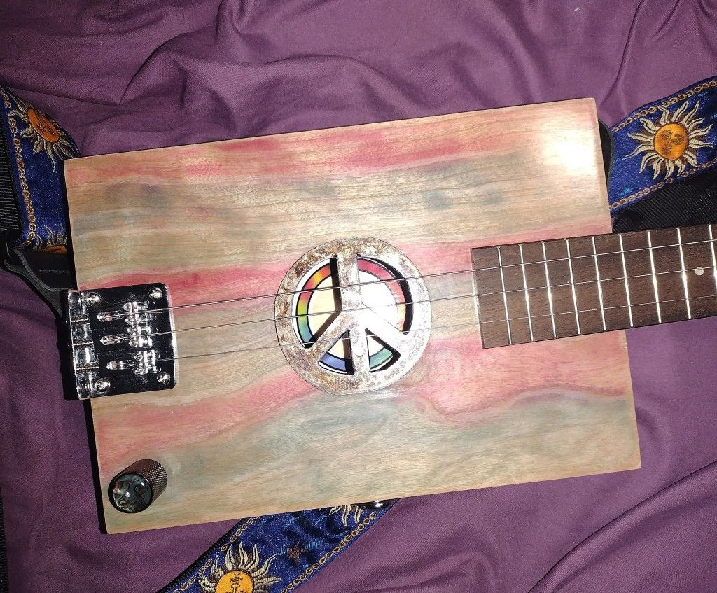 Peace Cigar Box Style Guitar