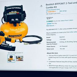 Bostiitch 2 - tool & Compressor