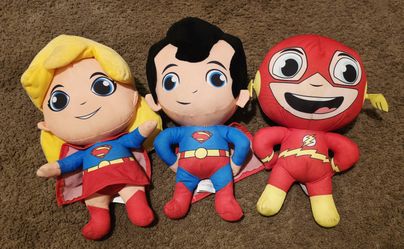 DC Comics Supergirl Superman Flash Plush Toys