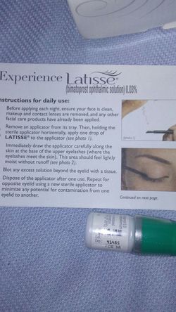 Latisse..to grow longer eyelashes