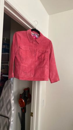 Tahari Cropped Leather Jacket (L)