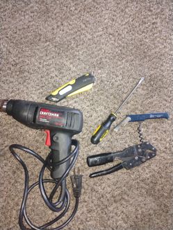 Craftsman drill with some tools