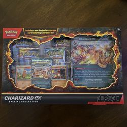 Pokémon Charizard ex Special Collection Box 3 Promo Cards 5 Booster Packs