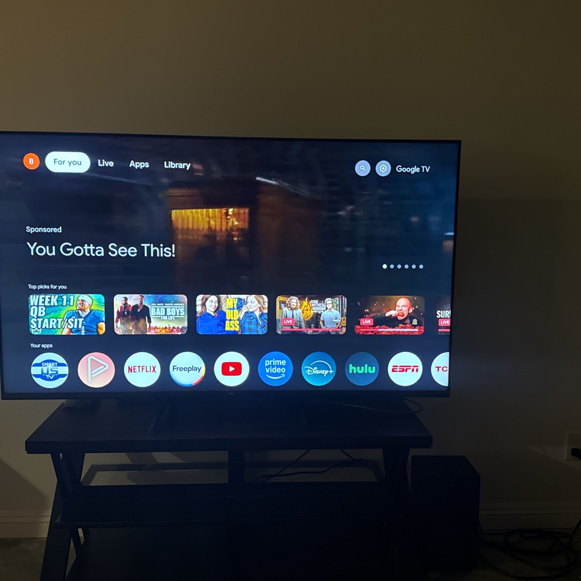 TCL 65 inch Mini-LED QLED 4K Smart TV
