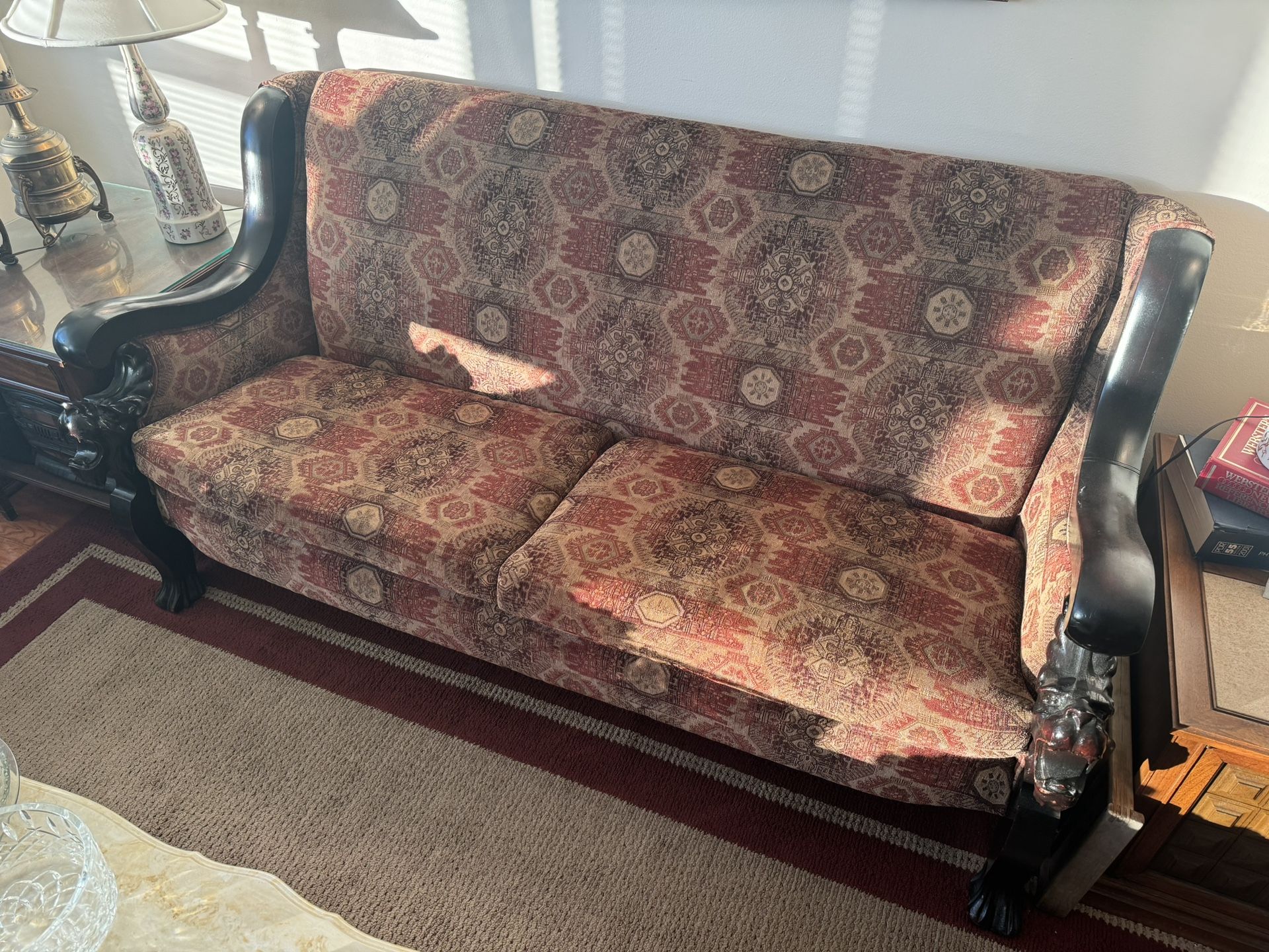 Antique Vintage Couch and Cigar Chair