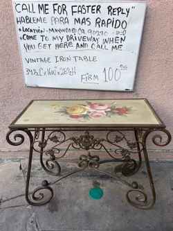 Vintage beautiful floral table