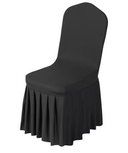 VEVOR Chair Covers, Polyester Spandex Chair Cover, Stretch Slipcovers (Black, 30PCS)