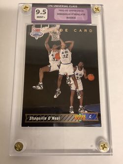 SHAQUILLE O’NEAL Basketball Card - 90’s Orlando Magic Shaq - Upper Deck 1993 - Graded 9.5