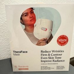 therabody theraface vibrating ant aging skincare led mask with 648 leds 