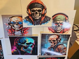 Chill Skeleton Decals