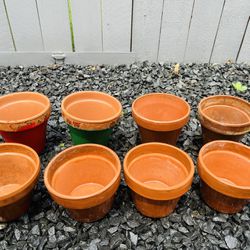 Clay Pots 5” & 6” Planters