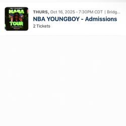NBA youngboy tickets for Bridgestone/Nashville