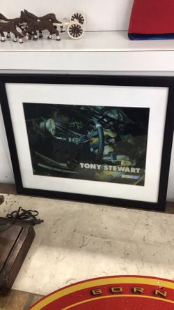 Tony Stewart NASCAR Framed 3D Photo 💵  💳  💵  Cash and Card Accepted