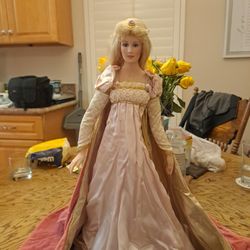 Franklin Mint Repunzel Porcelain Doll 