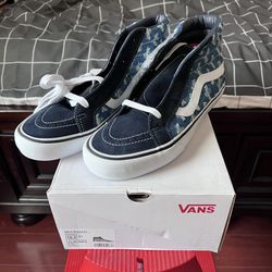 Supreme Vans Sk8-Hi Hole Bunch Denim Blue Size 10.5