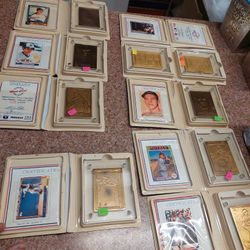Vintage bronze Highlander baseball cards.