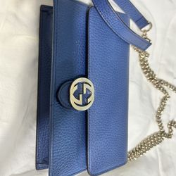 Gucci Wallet Bag - Authentic-  Blue , 