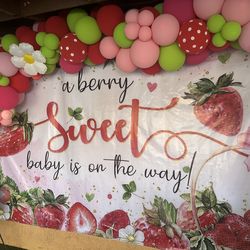 Strawberry Baby Shower Decoration