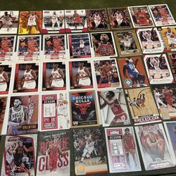 Lot Of 40 Chicago Bulls Basketball Cards