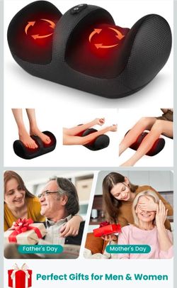 Nekteck Foot Massager with Heat & Foot Roller, Shiatsu Calf Leg Massager
for Circulation and Neuropathy Pain Relief for Feet Care Home Office Gadgets 