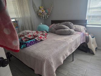 Queen bed with mattress