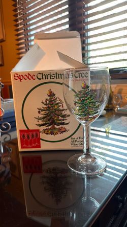 Spode Christmas Tree All Purpose Wine Glasses - 12 pcs.