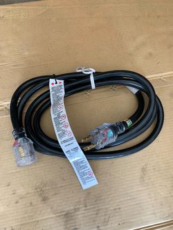 Heavy Duty Extension Cord with Lighted Ends