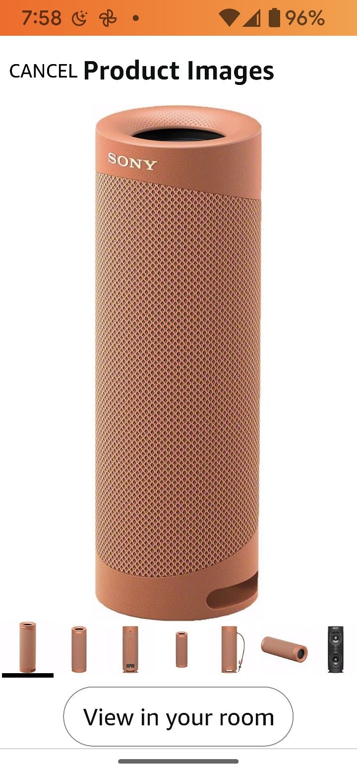 Sony SRS XB23 EXTRA BASS Wireless Bluetooth Portable Lightweight Travel Speaker