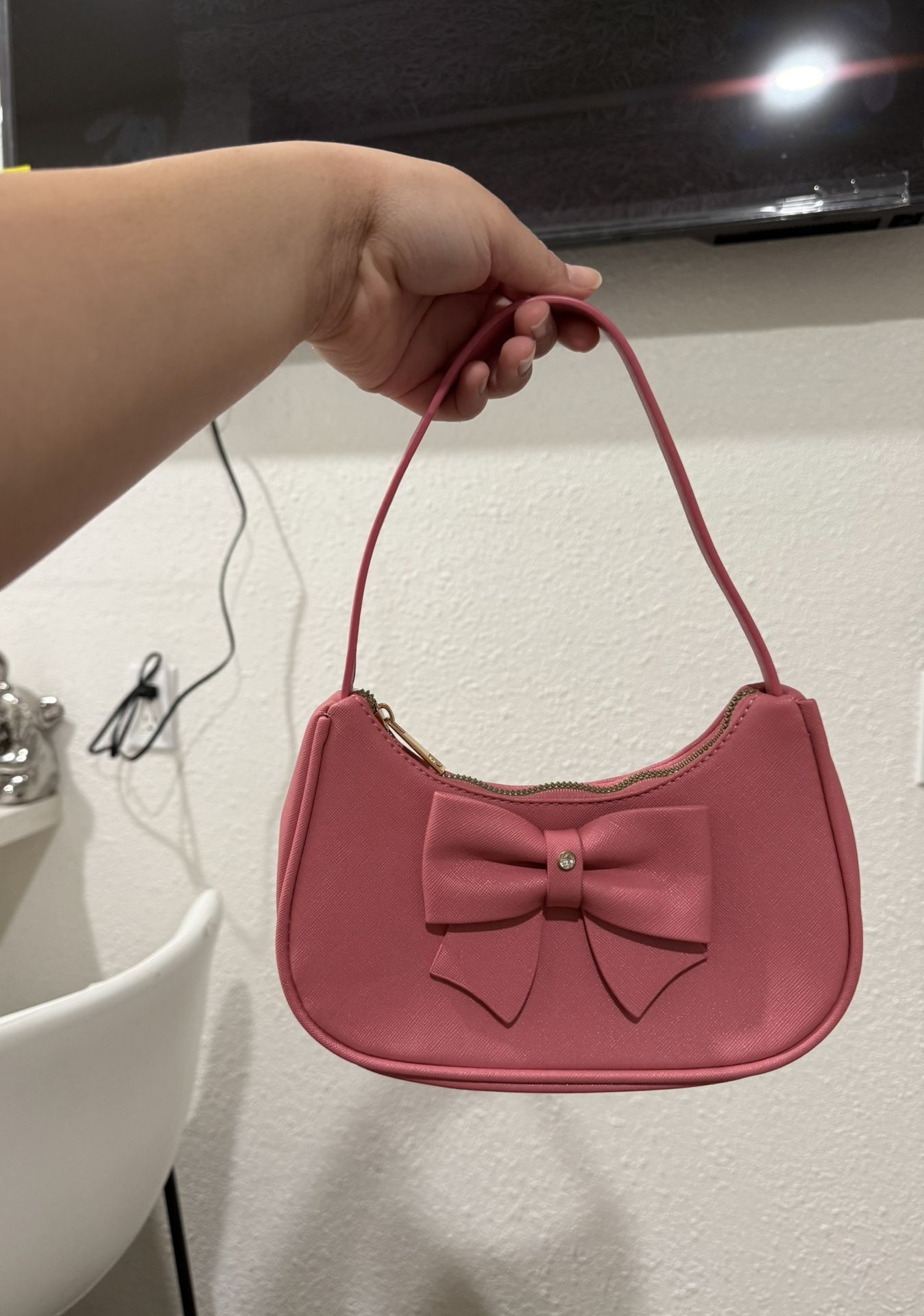 Small Pink Bow Hand Bag