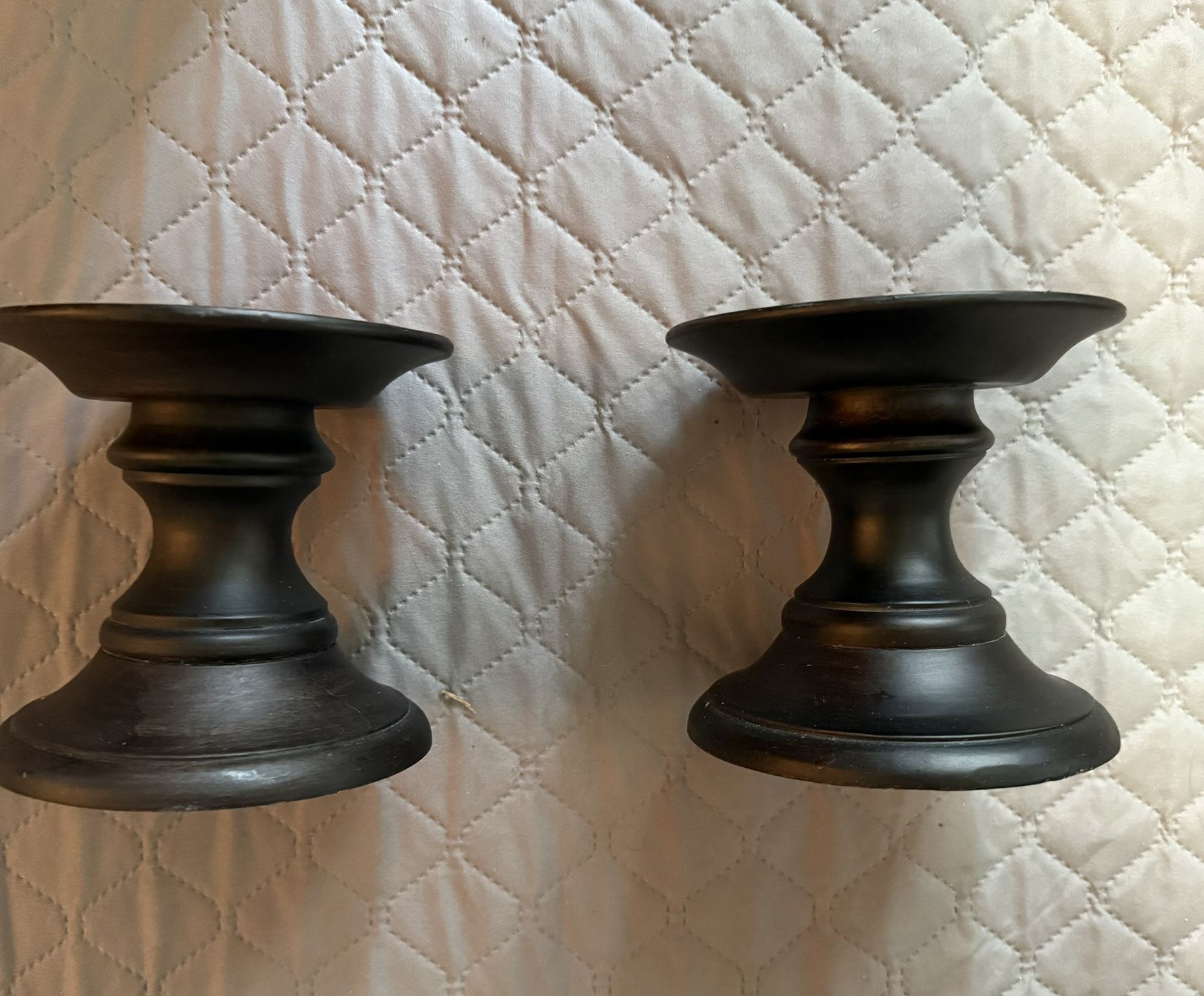 Black/Brown Candle Holders