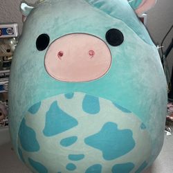 16” Tuluck the Blue Cow Squishmallow Easter 2023 Ultra Rare NWT