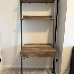Ladder shelf desk