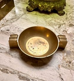 6" Brass Ashtray Vintage