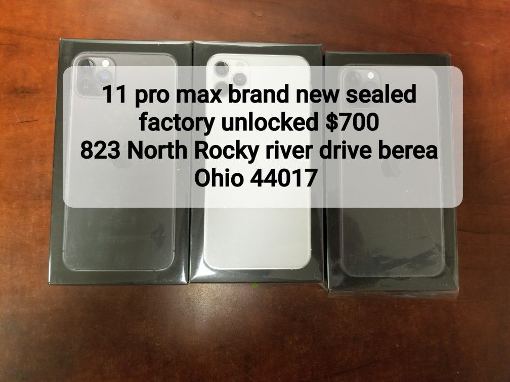 iPhone 11 Pro max Brand new Sealed Factory Unlocked