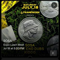 SOSA ticket for Sale